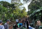 Hari Kedua TMMD ke-126 Kodim 0601/Pandeglang, TNI Gotong Royong Bersama Masyarakat Bangun Jalan Desa