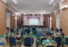 Komandan Kodim 0601/Pandeglang Bersama Babinsa Ikuti Zoom Meeting Arahan Bapak Wakil Panglima TNI Tentang Pembangunan Koperasi Desa Merah Putih