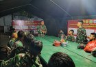 Danton Satgas TMMD Ke-126 Kodim 0601/Pandeglang Laksanakan Briefing Malam untuk Persiapan Kegiatan Esok Hari
