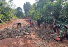 Satgas TMMD ke-126 Kodim 0601/Pandeglang Terus Genjot Pengerasan Jalan, Capai Progres 45 Persen dalam Waktu 11 Hari Kerja